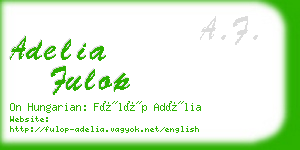 adelia fulop business card